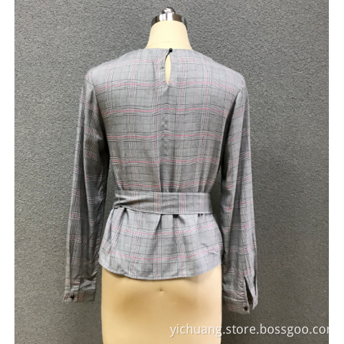 women`s round neck blouse